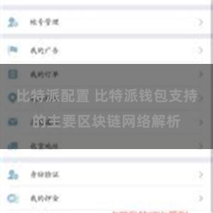 比特派配置 比特派钱包支持的主要区块链网络解析