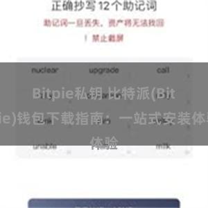 Bitpie私钥 比特派(Bitpie)钱包下载指南：一站式安装体验